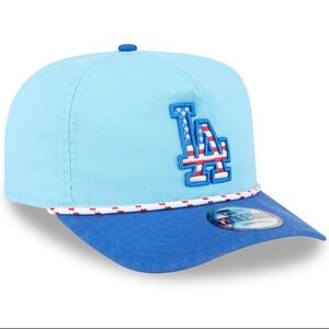 New Era Los‎ Angeles Dodgers MLB The Golfer Patriotic Snapback Hat NWT